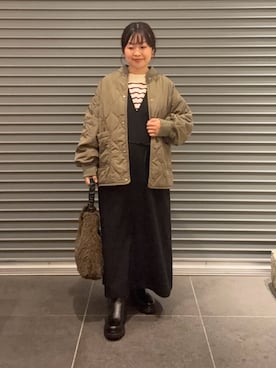 「アイテム（ブルゾン）」を使った、nakamichiiさん（レディース・150cm）の秋コーディネート