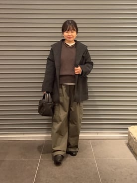 「アイテム（ハンドバッグ）」を使った、nakamichiiさん（レディース・150cm）の秋コーディネート