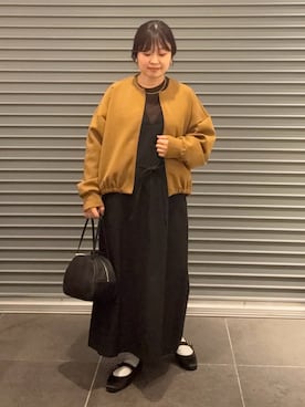 「アイテム（ボストンバッグ）」を使った、nakamichiiさん（レディース・150cm）の秋コーディネート