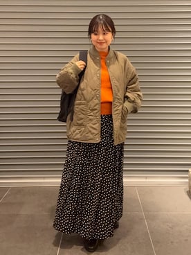 「アイテム（ブルゾン）」を使った、nakamichiiさん（レディース・150cm）の秋コーディネート