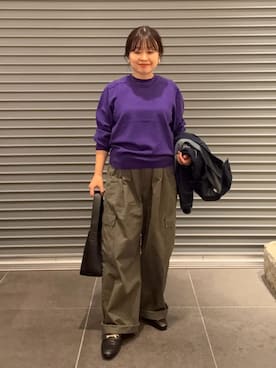 「アイテム（カバーオール）」を使った、nakamichiiさん（レディース・150cm）の秋コーディネート