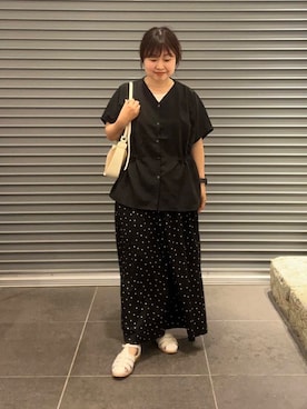 「MARCO BIANCHINI（マルコビアンチーニ）のアイテム」を使った、nakamichiiさん（レディース・150cm）の夏コーディネート