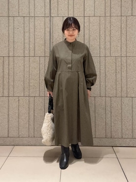 「アイテム（ワンピース/ドレス）」を使った、nakamichiiさん（レディース・150cm）の秋コーディネート