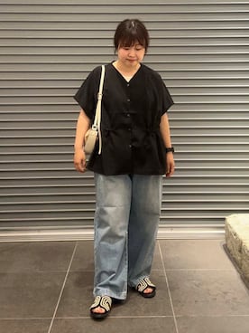 「MARCO BIANCHINI（マルコビアンチーニ）のアイテム」を使った、nakamichiiさん（レディース・150cm）の夏コーディネート