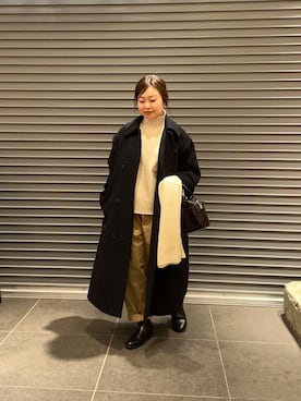 「URBAN RESEARCH DOORS（アーバンリサーチドアーズ）のタートルネックニット（ニット/セーター）」を使った、nakamichiiさん（レディース・150cm）の冬コーディネート