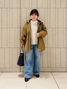 「冬の注目アウター」｜「アイテム（その他アウター）」を使った、nakamichiiさん（レディース・150cm）の秋コーディネート