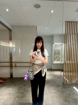 「アイテム（バンダナ/スカーフ）」を使った、82103224さん（レディース・164cm・20代）の秋コーディネート