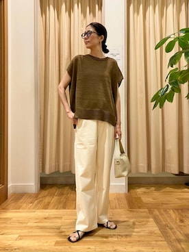 「MARCO BIANCHINI（マルコビアンチーニ）のアイテム」を使った、kimmyさん（レディース・168cm）の夏コーディネート