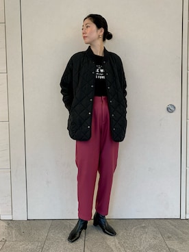 「SonnyLabel」｜「アイテム（ブルゾン）」を使った、kimmyさん（レディース・168cm）の冬コーディネート