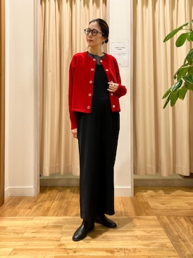 「アイテム（オールインワン・サロペット）」を使った、kimmyさん（レディース・168cm）の秋コーディネート