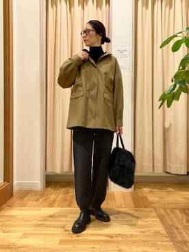 「URBAN RESEARCH DOORS（アーバンリサーチドアーズ）の防風/撥水ドロストフーディ（その他アウター）」を使った、kimmyさん（レディース・168cm）の秋コーディネート