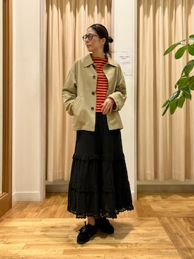 「アイテム（ジャケット/アウター）」を使った、kimmyさん（レディース・168cm）の秋コーディネート