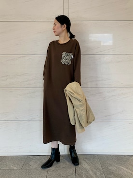 「サニーレーベル」｜「アイテム（マウンテンパーカー）」を使った、kimmyさん（レディース・168cm）の秋コーディネート