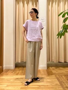「URBAN RESEARCH DOORS（アーバンリサーチドアーズ）のアイテム（シャツ/ブラウス）」を使った、kimmyさん（レディース・168cm）の夏コーディネート