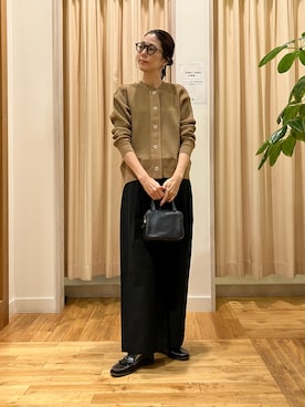 「HARUTA（ハルタ）の『別注』HARUTA×DOORS　キルトローファー（ローファー）」を使った、kimmyさん（レディース・168cm）の秋コーディネート