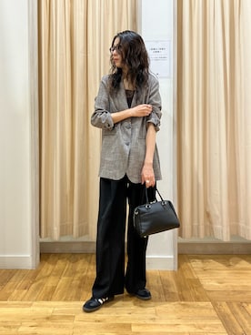 「RODE SKO（ロデスコ）のアイテム（バッグ）」を使った、kimmyさん（レディース・168cm）の春コーディネート