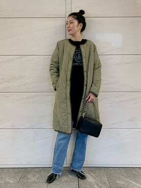 「SonnyLabel」｜「アイテム（その他アウター）」を使った、kimmyさん（レディース・168cm）の秋コーディネート