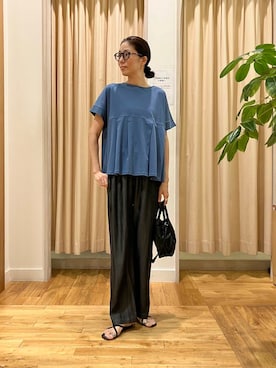 「RODE SKO（ロデスコ）のアイテム（サンダル）」を使った、kimmyさん（レディース・168cm）の夏コーディネート