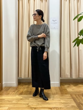 「アイテム（Tシャツ/カットソー）」を使った、kimmyさん（レディース・168cm）の秋コーディネート