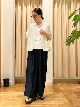 FORK&SPOON　ギボシコクーンショートスリーブシャツ　BLACK セール】FORK&SPOON ギボシコクーンショートスリーブシャツ