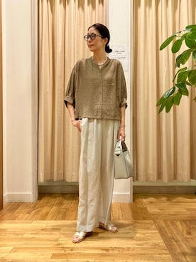 「MARCO BIANCHINI（マルコビアンチーニ）のアイテム」を使った、kimmyさん（レディース・168cm）の夏コーディネート