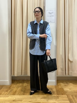 「URBAN RESEARCH DOORS(アーバンリサーチドアーズ)の『UR TECH』レギュラーカラーオーバーシャツ(シャツ/ブラウス)」を使った、kimmyさん(レディース・168cm)の秋コーディネート
