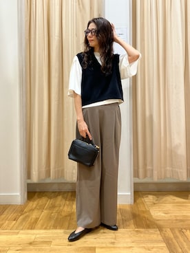 「アイテム（Tシャツ/カットソー）」を使った、kimmyさん（レディース・168cm）の夏コーディネート