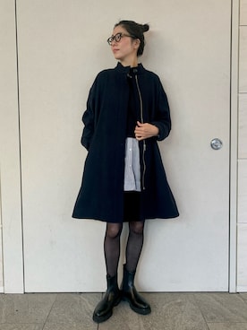 「SonnyLabel」｜「アイテム（その他アウター）」を使った、kimmyさん（レディース・168cm）の秋コーディネート