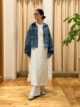 「FORK&SPOON（フォークアンドスプーン）のアイテム（ワンピース）」を使った、kimmyさん（レディース・168cm）の秋コーディネート