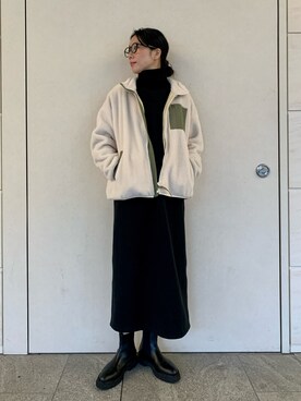 「SonnyLabel」｜「アイテム（ブルゾン）」を使った、kimmyさん（レディース・168cm）の秋コーディネート