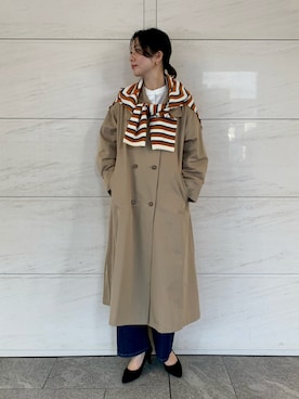 「SonnyLabel」｜「アイテム（その他アウター）」を使った、kimmyさん（レディース・168cm）の春コーディネート