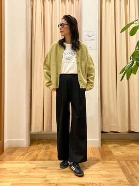 「アイテム（Tシャツ/カットソー）」を使った、kimmyさん（レディース・168cm）の秋コーディネート