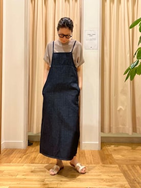 「Lee（リー）のアイテム（ワンピース）」を使った、kimmyさん（レディース・168cm）の夏コーディネート