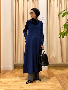 「アイテム（ニットキャップ/ビーニー）」を使った、kimmyさん（レディース・168cm）の秋コーディネート