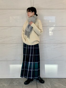 「URBAN RESEARCH Sonny Label（アーバンリサーチサニーレーベル）のアイテム（ブーツ）」を使った、kimmyさん（レディース・168cm）の冬コーディネート