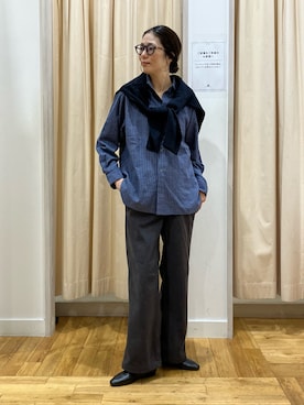 「EKAL（エカル）のアイテム」を使った、kimmyさん（レディース・168cm）の秋コーディネート