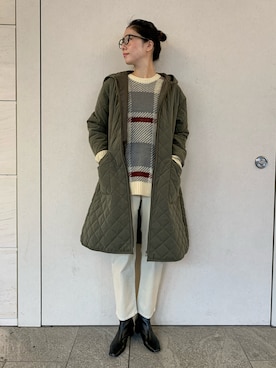 「サニーレーベル」｜「アイテム（その他アウター）」を使った、kimmyさん（レディース・168cm）の冬コーディネート