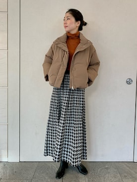 「SonnyLabel」｜「アイテム（ダウンジャケット/コート）」を使った、kimmyさん（レディース・168cm）の冬コーディネート