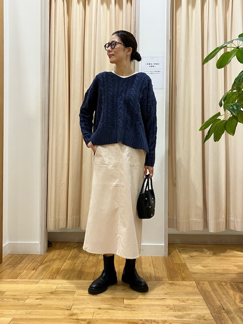 cleo Originals ピュアウール アラン編みニット　ハンドニット cleo Originals ピュアウール アラン編みニット ハンドニット - メルカリ