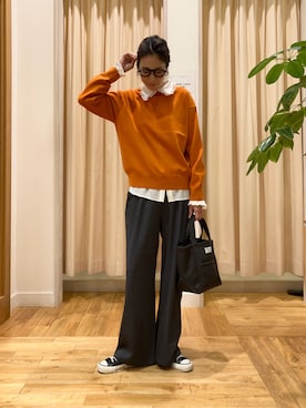 「キレイめパンツ」｜kimmyさん（レディース・168cm）の秋コーディネート