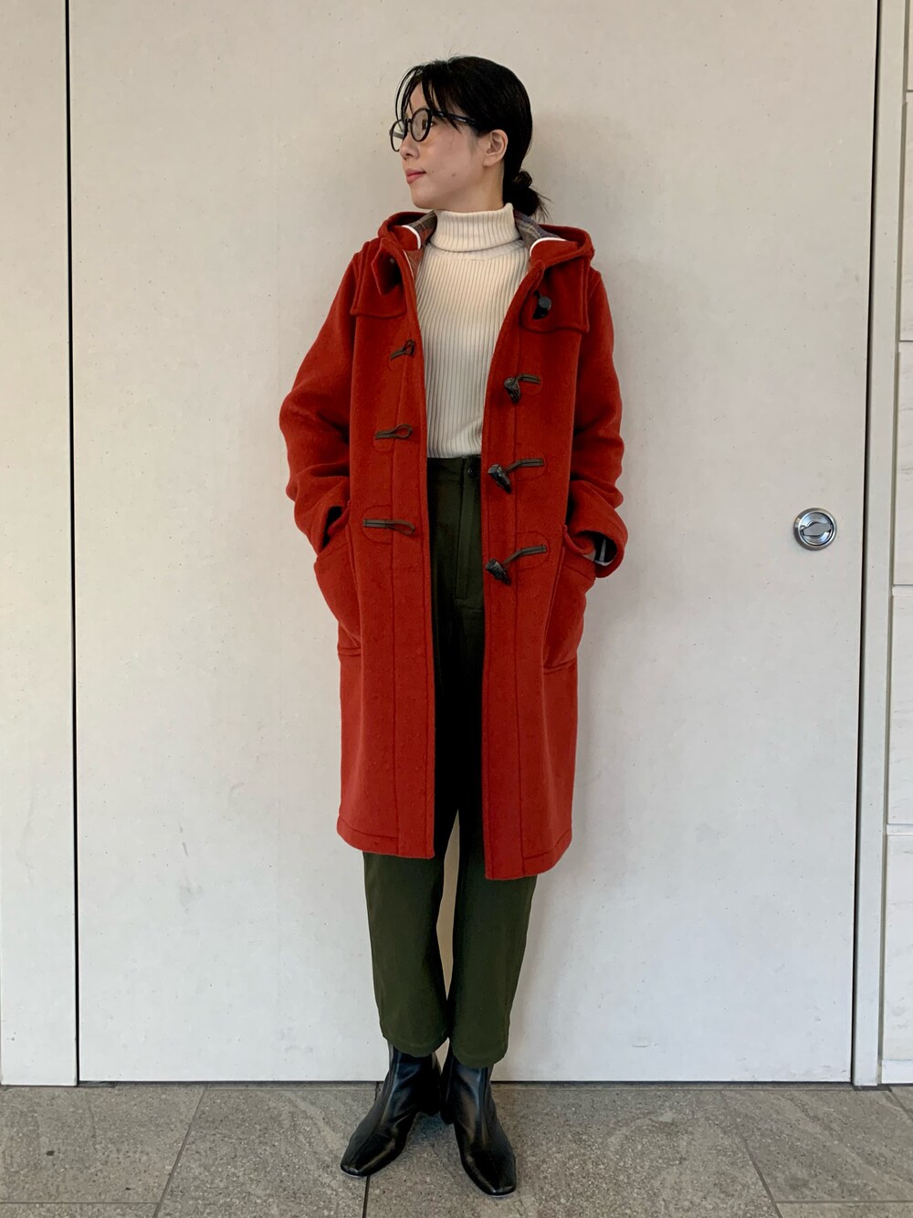 ロンドントラディション ダッフルコート オレンジ LONDON Tradition ロンドントラディション ダッフルコート