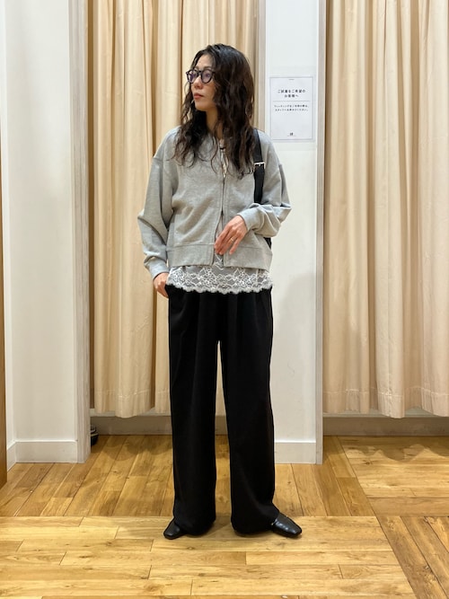 WEB/一部店舗限定カラー』コットンスウェットジップカーディガン