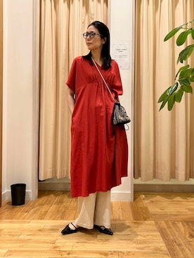 「URBAN RESEARCH DOORS（アーバンリサーチドアーズ）の楊柳イージーパンツ（その他パンツ）」を使った、kimmyさん（レディース・168cm）の夏コーディネート