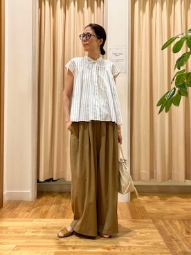 「MARCO BIANCHINI（マルコビアンチーニ）のアイテム」を使った、kimmyさん（レディース・168cm）の夏コーディネート