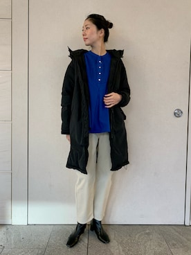 「SonnyLabel」｜「アイテム（ダウンジャケット/コート）」を使った、kimmyさん（レディース・168cm）の冬コーディネート