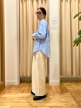 「秋のシャツ着こなし術」｜kimmyさん（レディース・168cm）の秋コーディネート