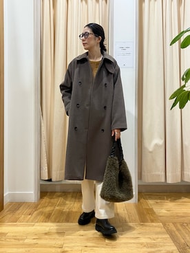 「アイテム（ジャケット/アウター）」を使った、kimmyさん（レディース・168cm）の冬コーディネート