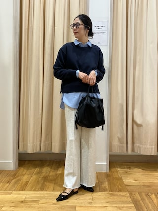「URBAN RESEARCH DOORS(アーバンリサーチドアーズ)の『UR TECH』レギュラーカラーオーバーシャツ(シャツ/ブラウス)」を使った、kimmyさん(レディース・168cm)の秋コーディネート