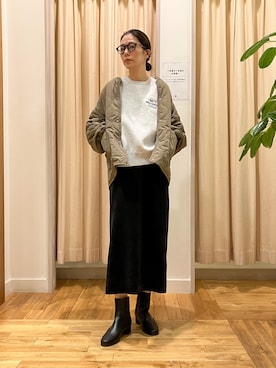 「アイテム（トップス）」を使った、kimmyさん（レディース・168cm）の秋コーディネート