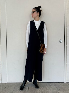 「SonnyLabel」｜「アイテム（サロペット/オーバーオール）」を使った、kimmyさん（レディース・168cm）の秋コーディネート